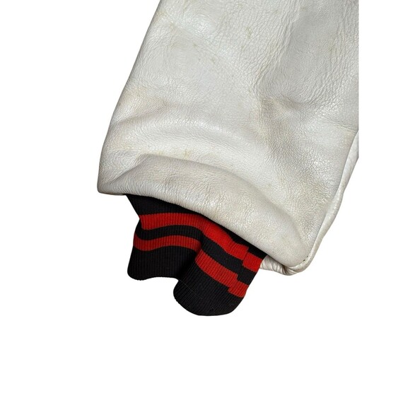 Vintage 80s Letterman’s varsity Jacket Ipswich Massachusetts 42 Leather‎ Wool - Picture 4 of 8